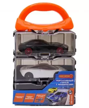 Набор машинок Die Cast в портативном кейсе 3 шт