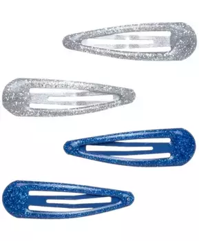 Набор заколок, 4 шт. Button Blue (Без размера)