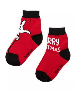 Носки с новогодним декором красные Button Blue (20-22)