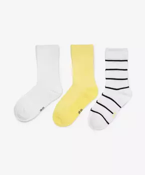 Носки высокие для девочки из бамбука мультицвет Gulliver