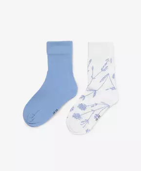 Носки высокие для девочки мультицвет Gulliver