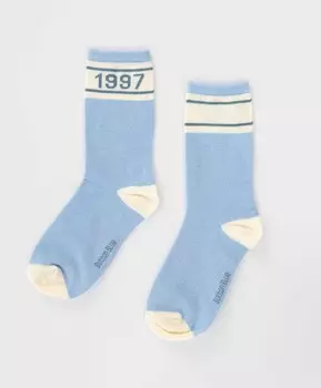 Носки высокие голубые для девочки Button Blue (16-18)