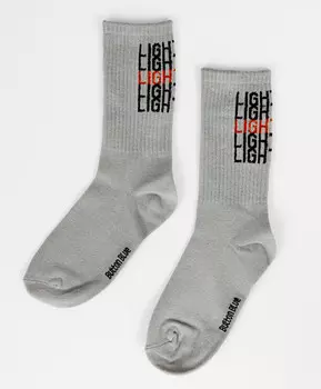 Носки высокие серые для мальчика Button Blue (20-22)