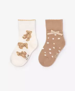 Носки высокие с рисунком мультицвет для девочки Gulliver (12-14)