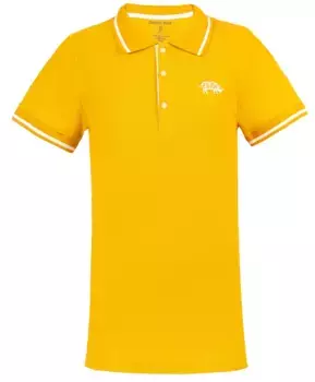 Охряное трикотажное поло Button Blue (110)