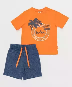 Оранжевая пижама Button Blue (98-104)