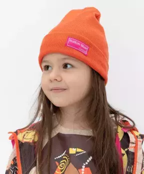 Оранжевая шапка Button Blue (50)