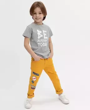 Оранжевые брюки Button Blue (98)