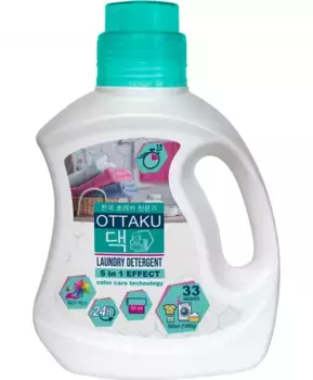 OTTAKU 5in1 EFFECT Концентрированный гель для стирки цветного белья с технологией защиты цвета 990 мл