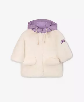 Пальто из искусственного меха молочного цвета Gulliver (98)