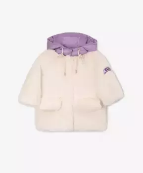 Пальто из искусственного меха молочного цвета Gulliver (80)