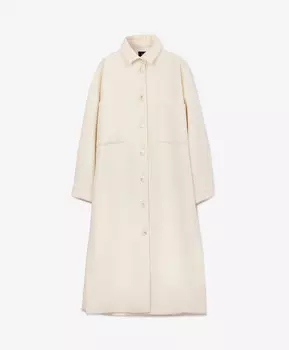 Пальто оверсайз молочного цвета GLVR (S)
