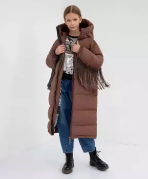 Пальто зимнее на натуральном пуху Gulliver (152)