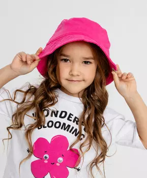 Панама фуксия для девочки Button Blue (54-56)