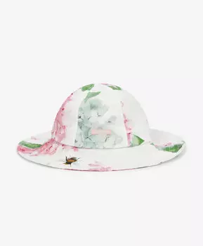Панама хлопковая с цветочным рисунком мультицвет для девочек Gulliver (48-50)