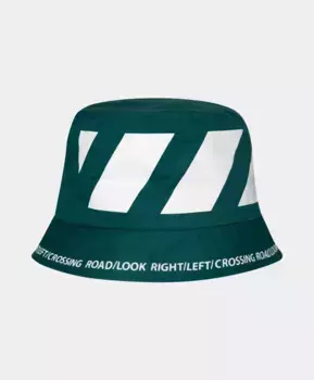 Панама зеленая с принтом Gulliver (58)