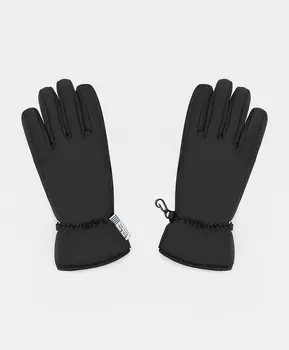 Перчатки плащевые черные Button Blue