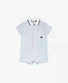 Песочник из пике голубой для мальчика Gulliver (80-48)