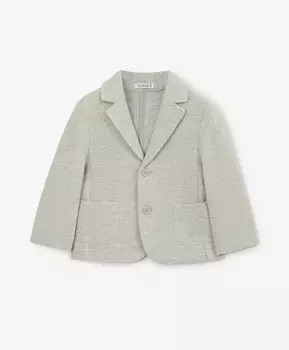 Пиджак для мальчика трикотажный серый Gulliver