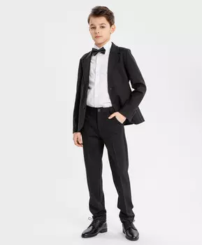 Пиджак однобортный на пуговицах черный Button Blue (170)