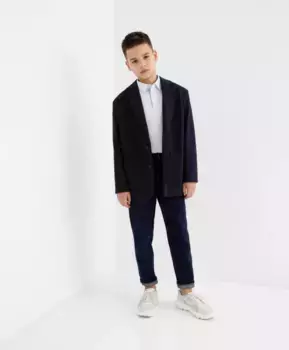 Пиджак синий трикотажный Gulliver (164)