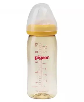 Pigeon Бутылочка для кормления SofTouch Peristaltic Plus 3+ мес., 240мл, PPSU