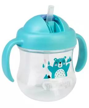 Pigeon Поильник MagMag с трубочкой «Мишка», 8+ мес., 200 мл