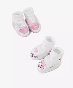 Пинетки комплект из 2-х штук мультицвет для девочки Gulliver (62*44)