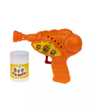 Пистолет для мыльных пузырей Три Кота механический