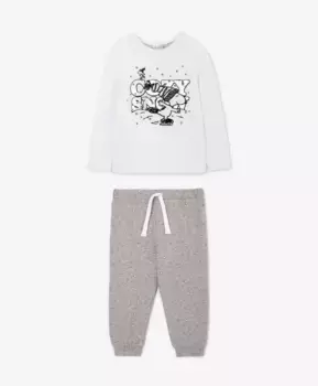 Пижама для мальчика хлопковая с принтом Gulliver (74-80)