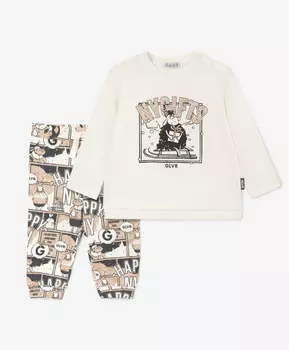 Пижама из трикотажа с принтом мультицвет для мальчика Gulliver (86-52)