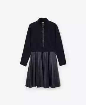 Платье прилегающего силуэта синее Gulliver (170)