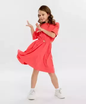 Платье розовое для девочки Button Blue (152)