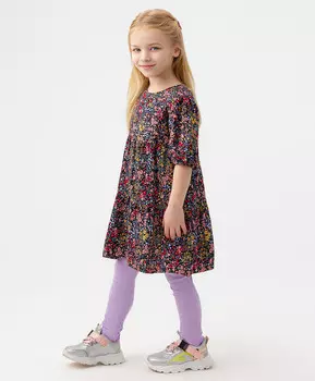 Платье с цветочным принтом Button Blue (128)