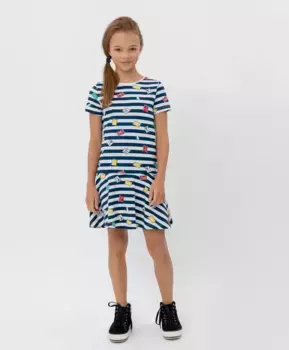 Платье в полоску Button Blue (158)