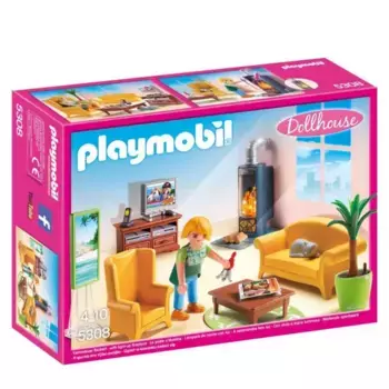Playmobil Конструктор Гостиная с камином
