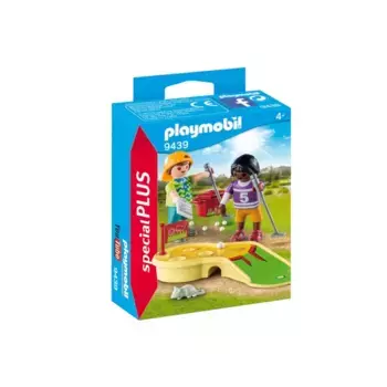 Playmobil Конструктор Играющие дети в минигольф