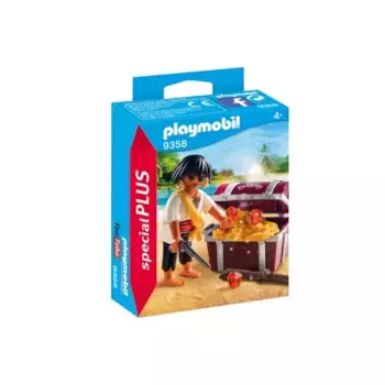 Playmobil Конструктор Пират с сундуком с сокровищами