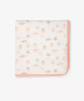 Плед для девочки трикотажный двусторонний мультицвет Gulliver