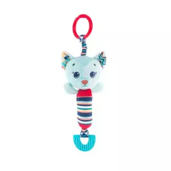 Игрушка подвеска колокольчик для новорожденного Котик Дарси