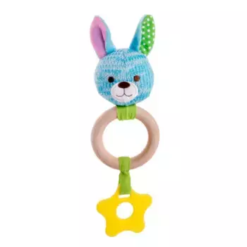 Игрушка-погремушка Зайчик Эко