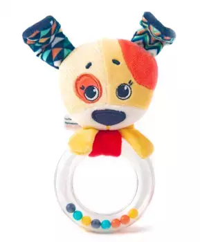 Мягкая погремушка пищалка для новорожденного Щенок Гарри