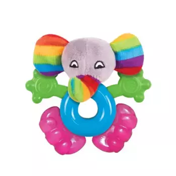 Игрушка-погремушка и прорезыватель слоненок Джамбо