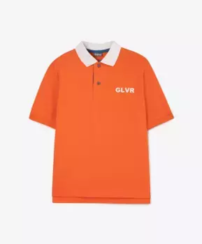 Поло из пике оранжевое Gulliver (140)