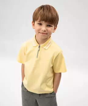 Поло с коротким рукавом для мальчика желтое Roberto Moretti