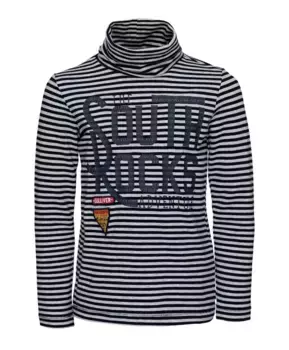 Полосатая водолазка с принтом Gulliver (152)