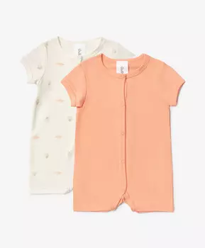 Полукомбинезон для девочки мультицвет трикотажный комплект из 2-х штук Gulliver