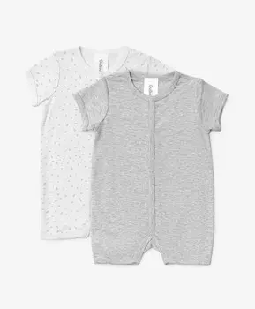 Полукомбинезон для мальчика из мерсеризированного трикотажа комплект из 2-х штук мультицвет Gulliver