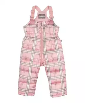 Полукомбинезон зимний в розовую клетку Gulliver (80)