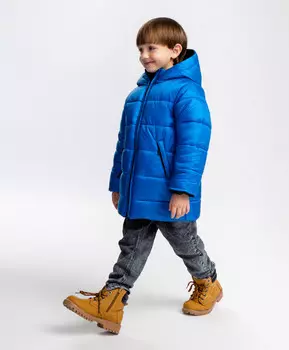 Полупальто двустороннее зимнее на молнии Button Blue (128)